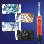 Oral-B | Electric Toothbrush with Disney Stickers | D100 Star Wars | Rechargeable | For kids | Number of brush heads included 2 - 6